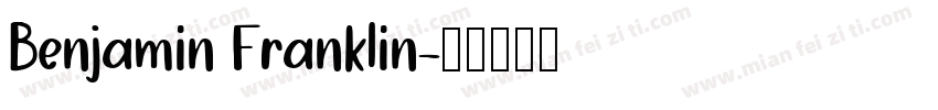 Benjamin Franklin字体转换